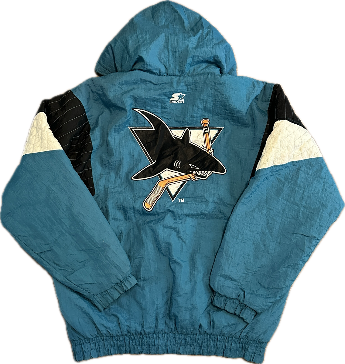 Vintage San Jose Sharks NHL Hockey Starter Jacket (L) – Slapshot