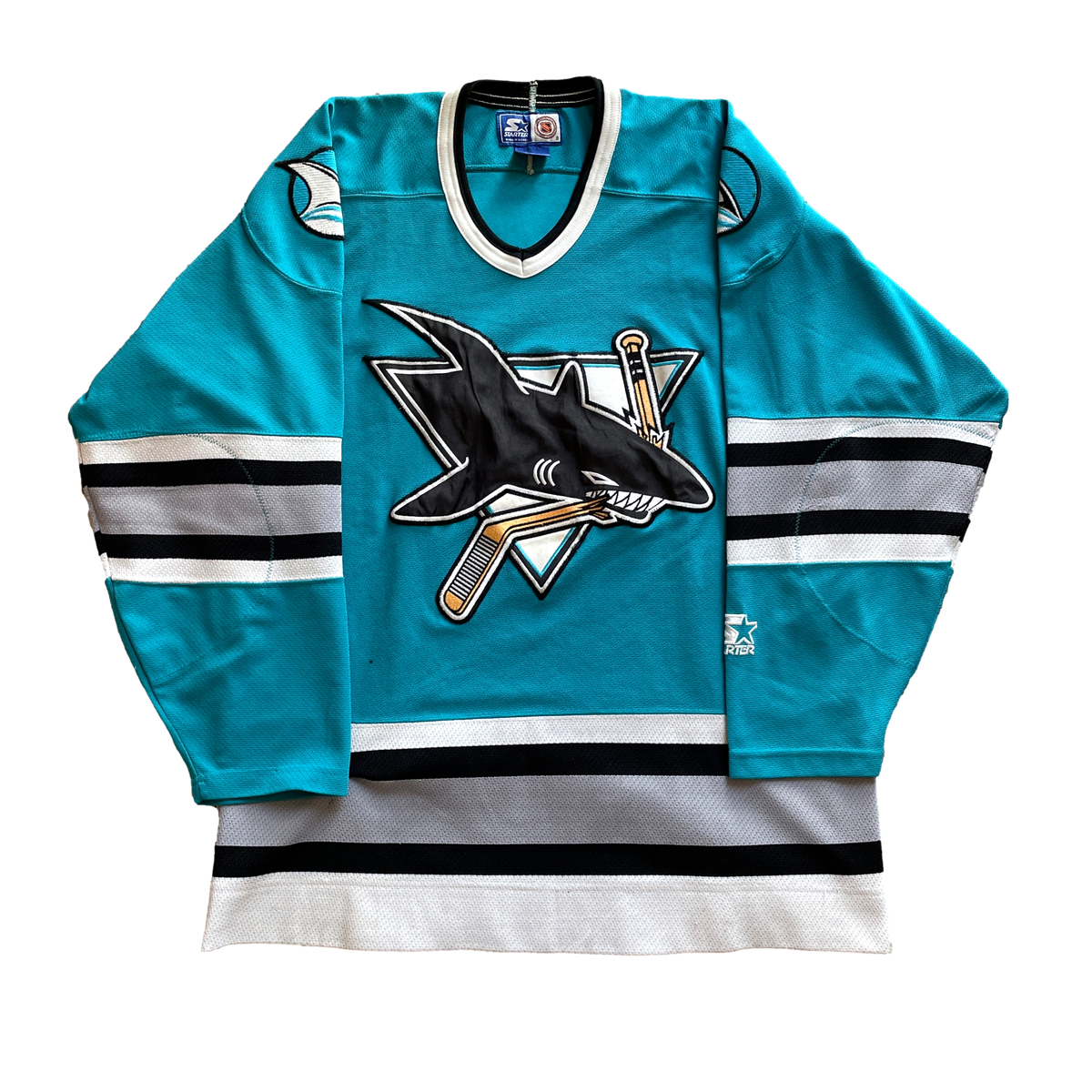 Vintage San Jose Sharks NHL Hockey Jersey L Slapshot Vintage