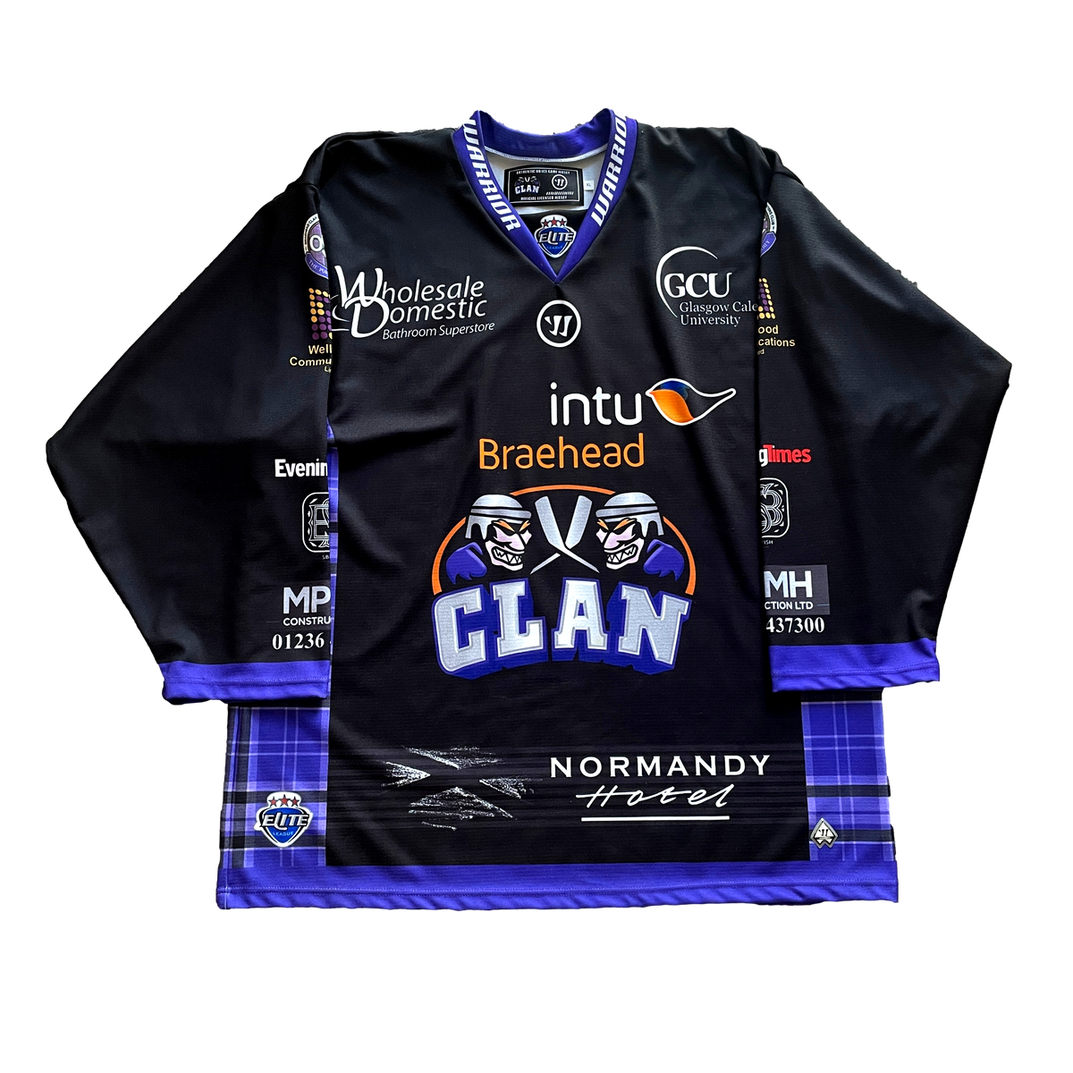 Glasgow Clan EIHL Hockey Jersey XL Slapshot Vintage