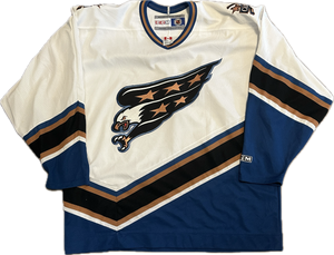 Vintage Washington Capitals Screaming Eagle NHL Hockey Jersey XL Slapshot Vintage