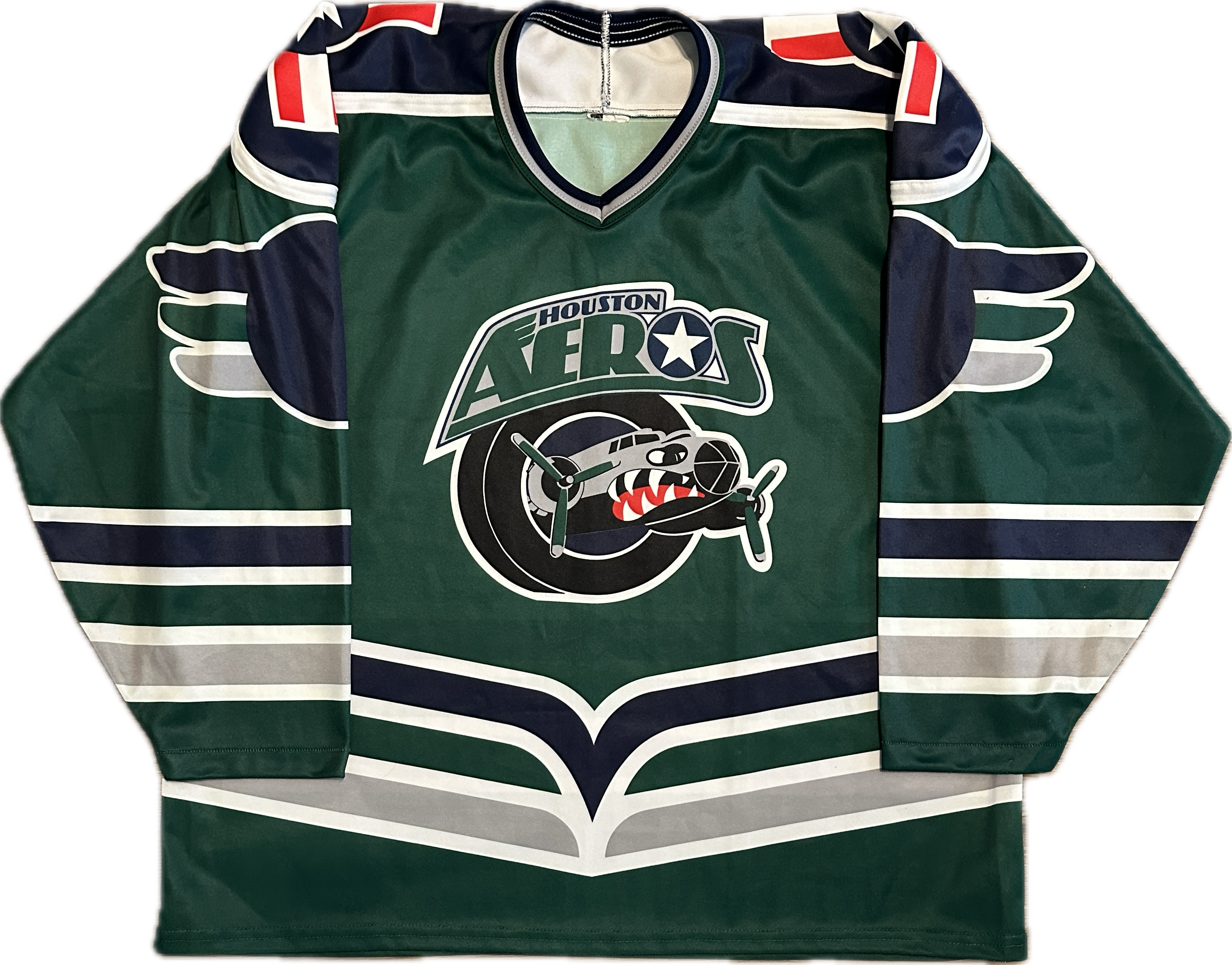 Vintage Houston Aeros IHL Hockey Jersey (L)
