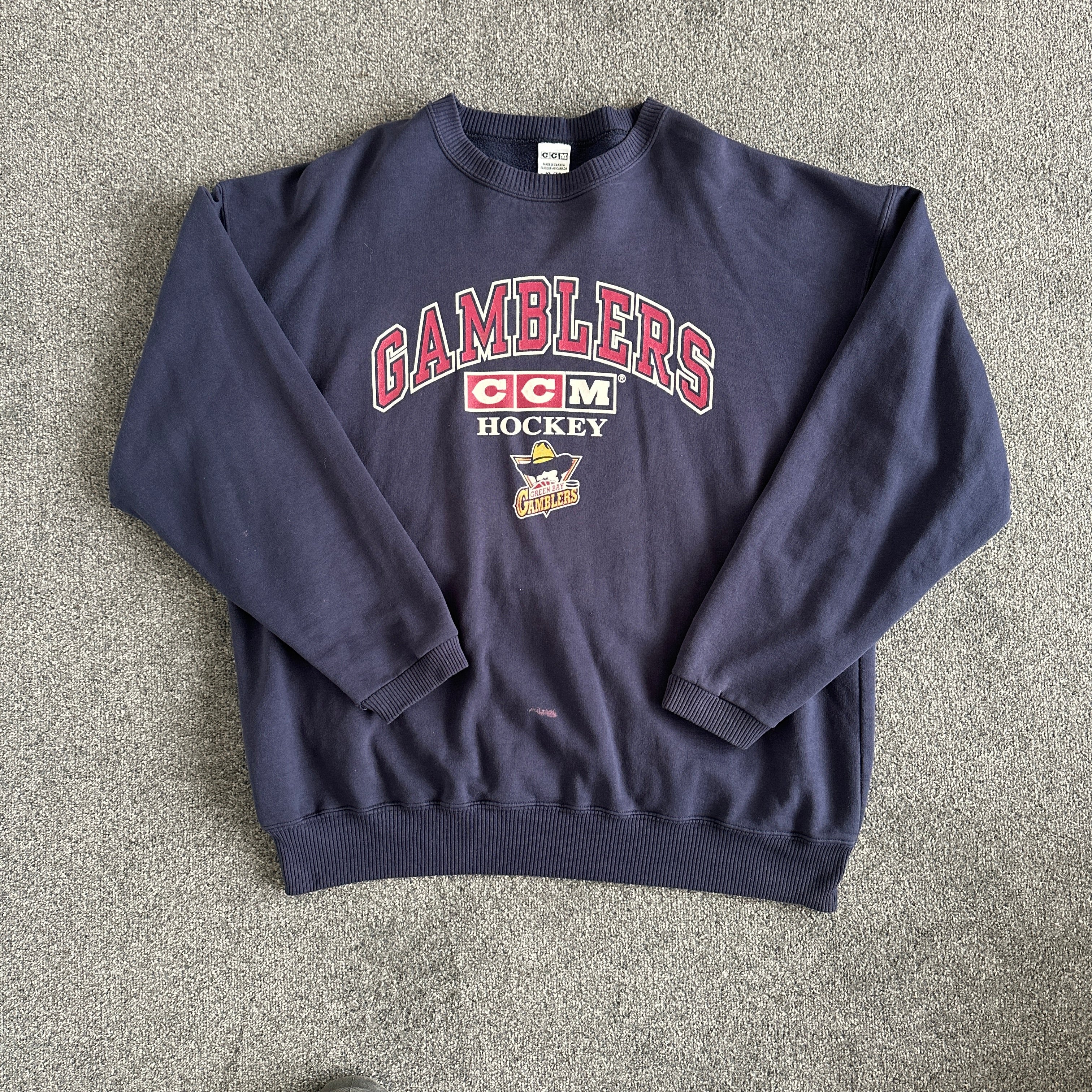 Vintage Green Bay Gamblers Hockey Sweatshirt (XL)