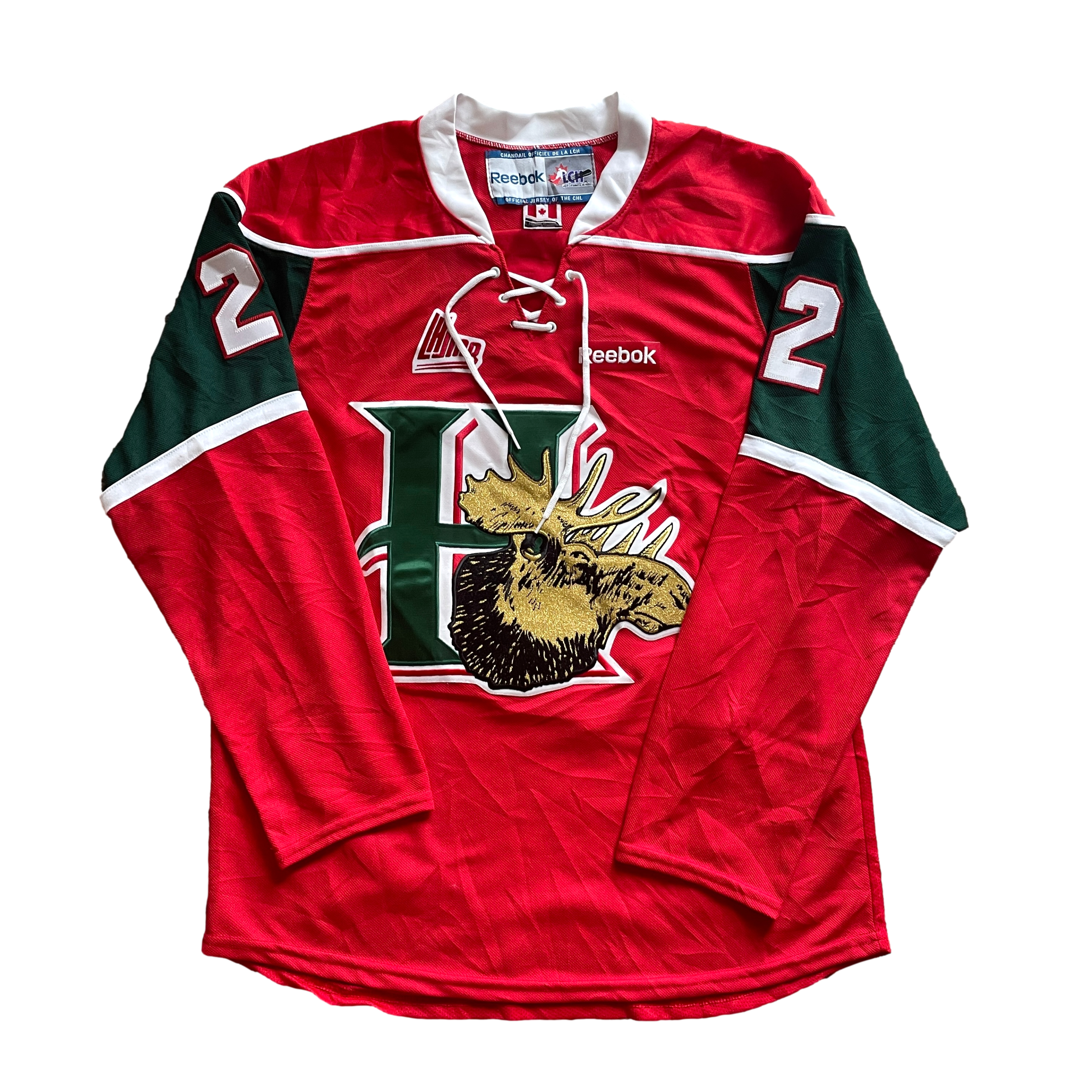 Halifax Mooseheads QMJHL Hockey Jersey M Slapshot Vintage