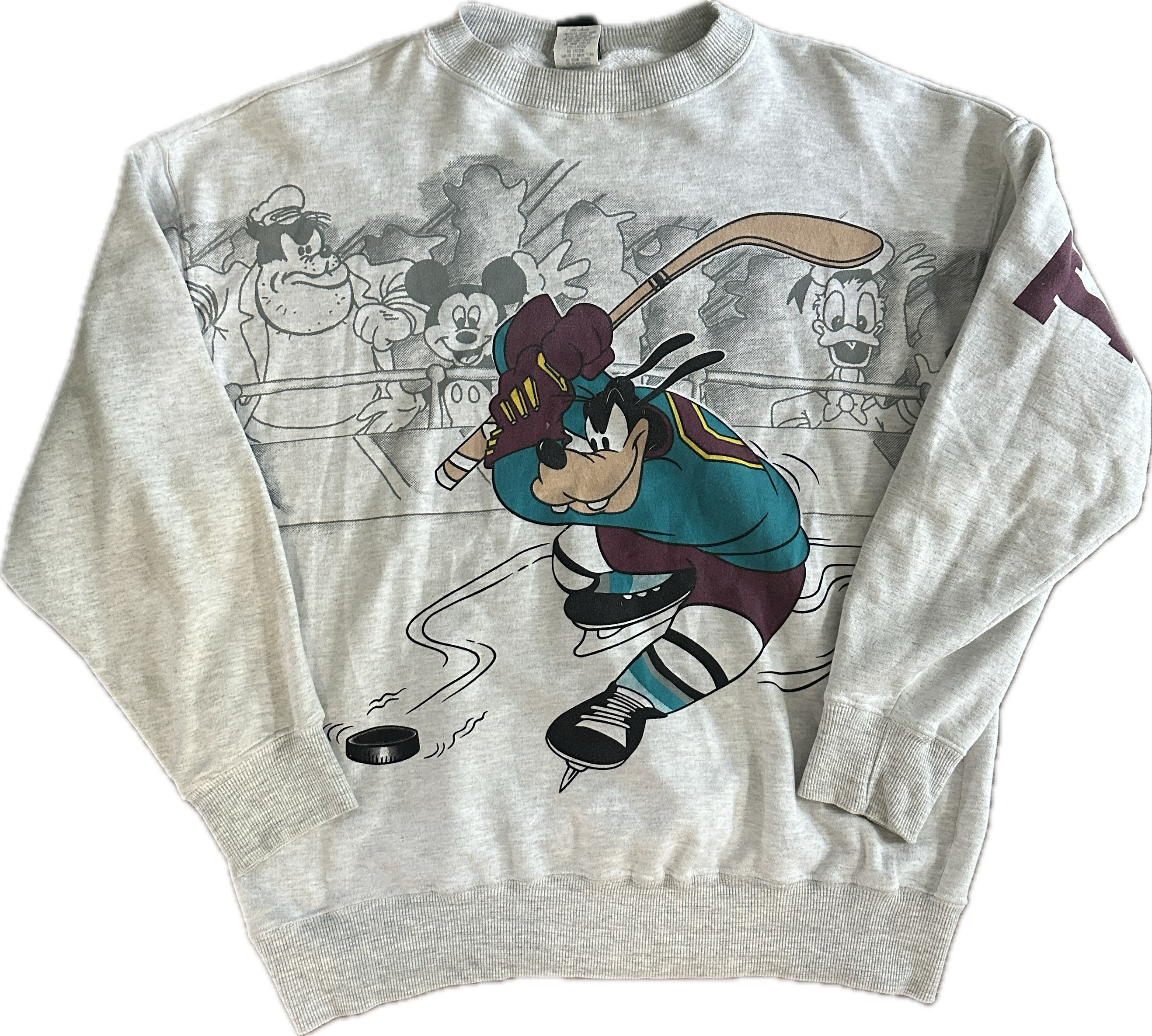 Vintage Disney Goofy Hockey Sweatshirt (L)