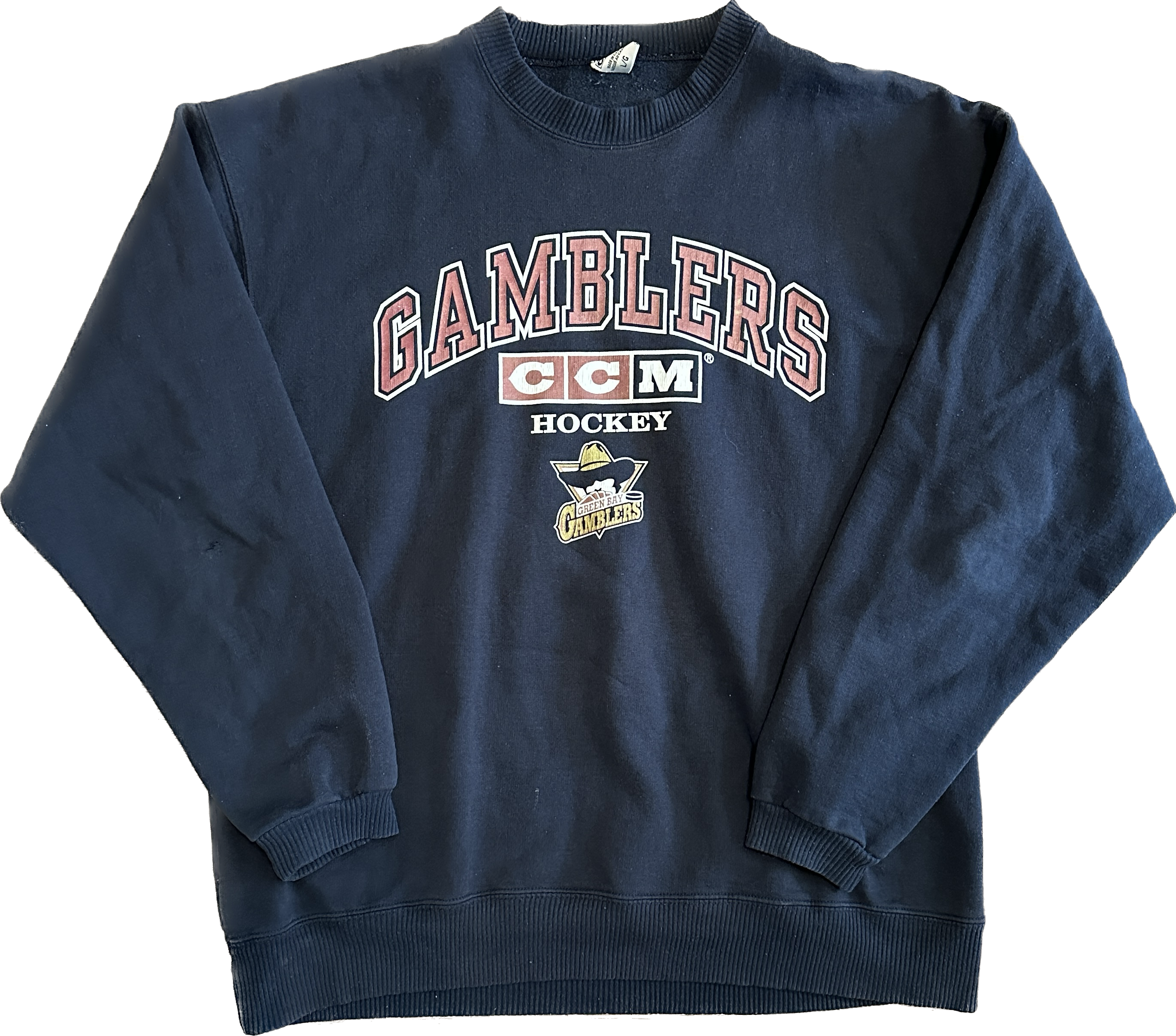 Vintage Green Bay Gamblers Hockey Sweatshirt (L)