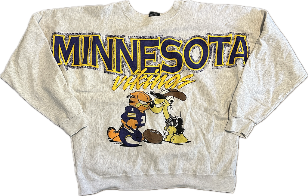 Vintage Minnesota Vikings NFL Garfield Sweatshirt (XL)