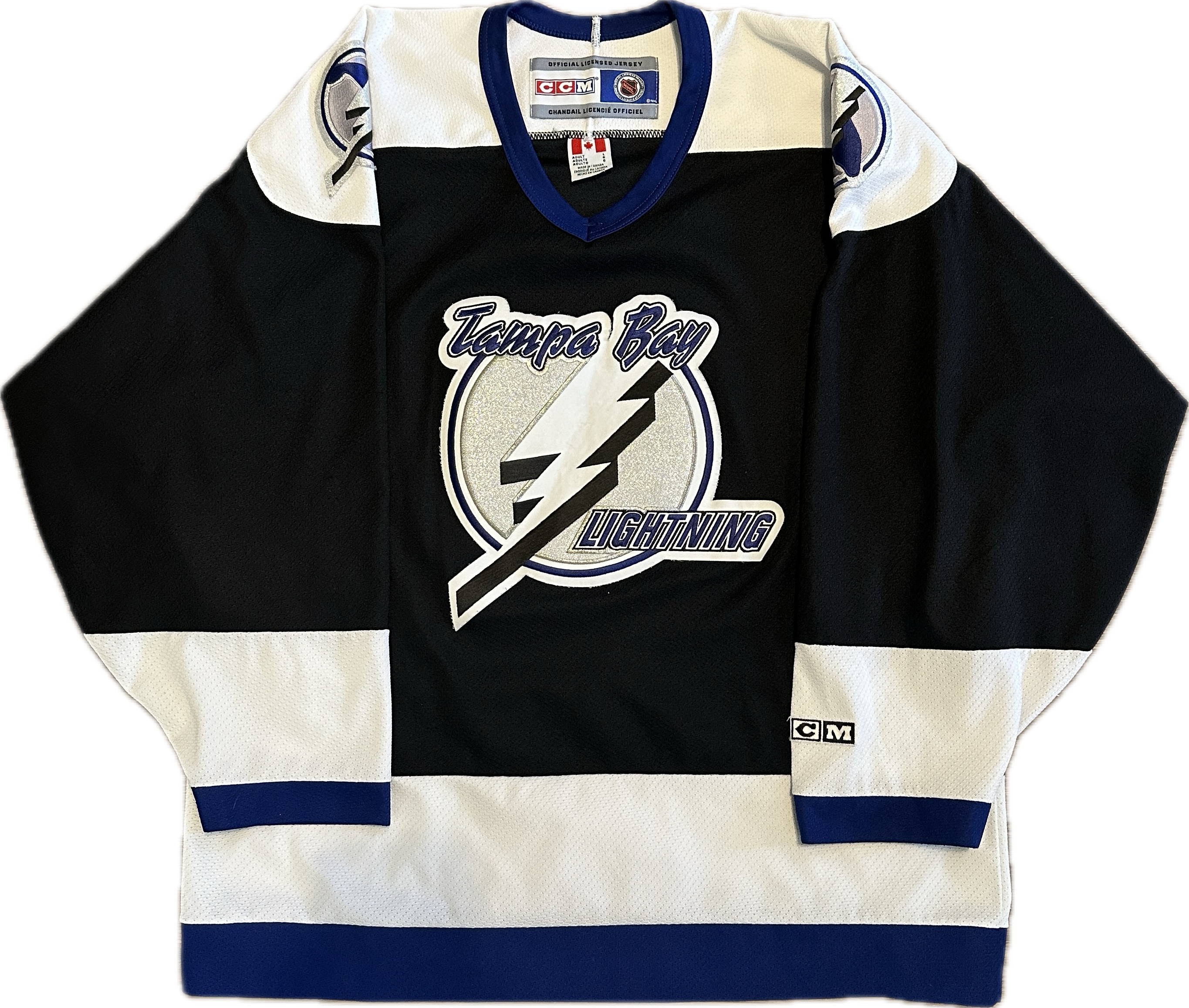 Vintage Tampa Bay Lightning NHL Hockey Jersey (L)