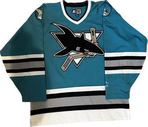 Vintage San Jose Sharks NHL Hockey Jersey (M)