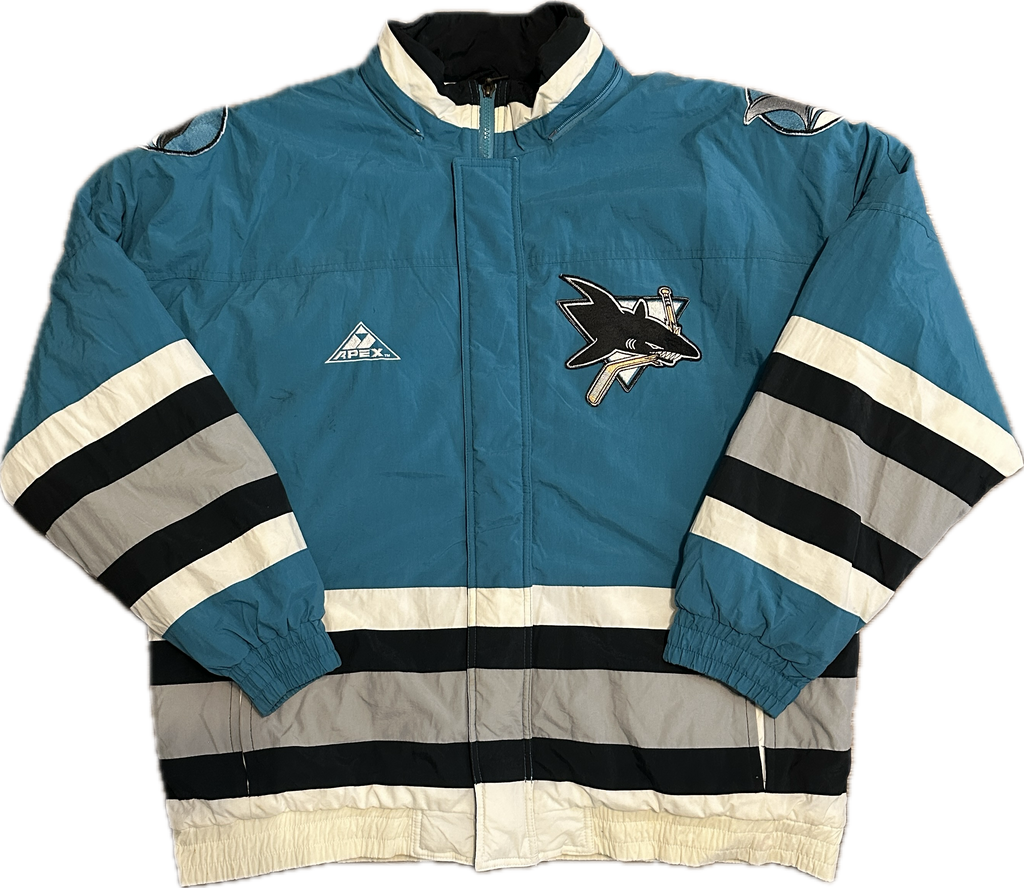 Vintage Apex One San Jose Sharks NHL Hockey Jacket (L)