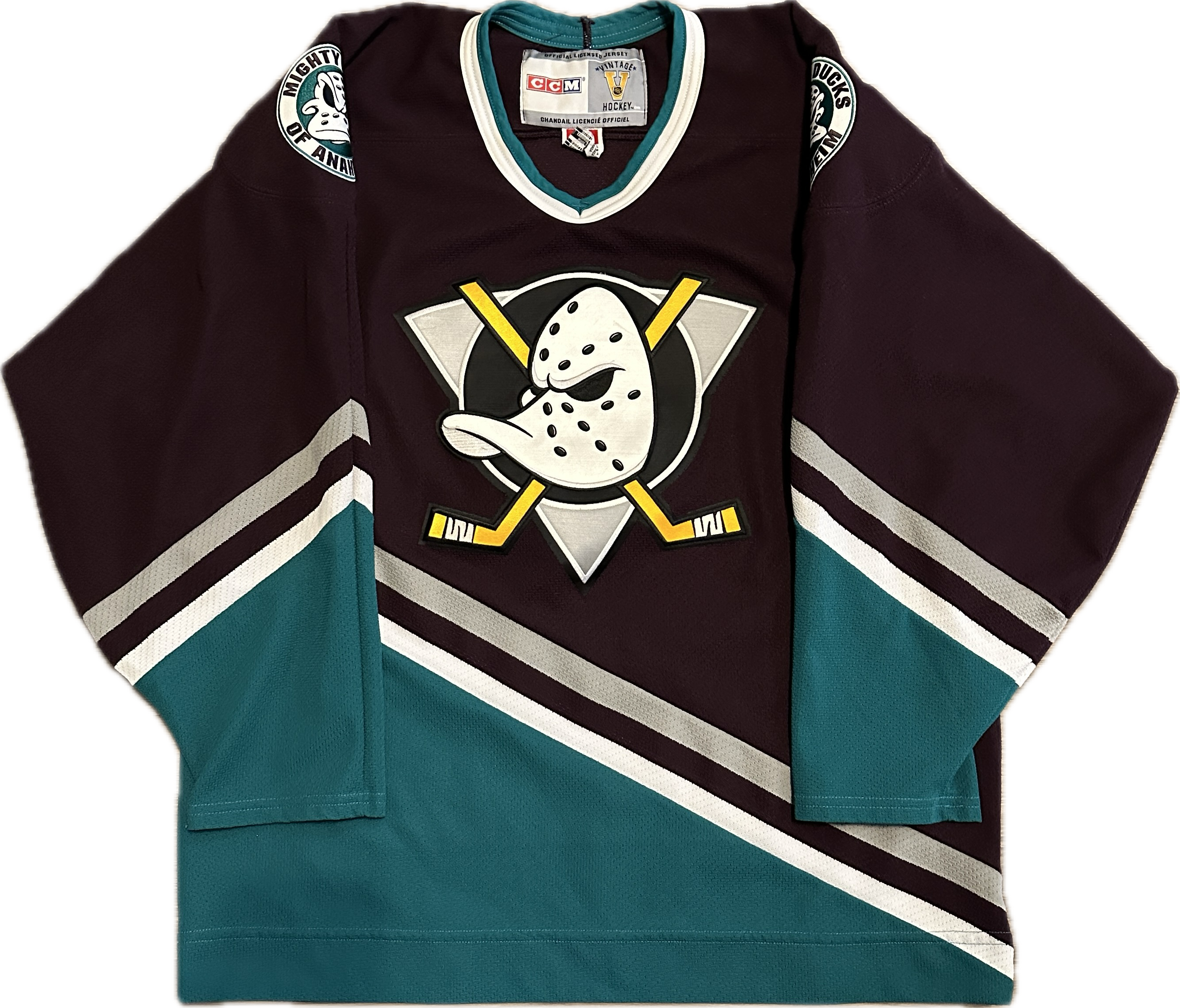 Vintage Anaheim Mighty Ducks NHL Hockey Jersey (XL)