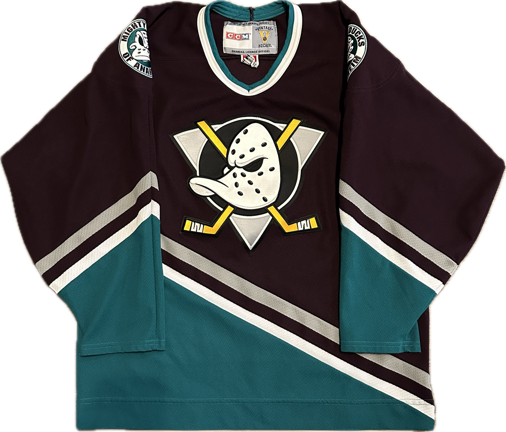 Vintage Anaheim Mighty Ducks NHL Hockey Jersey (XL)