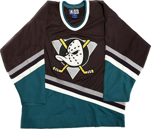 Vintage Anaheim Mighty Ducks NHL Hockey Jersey XL Slapshot Vintage