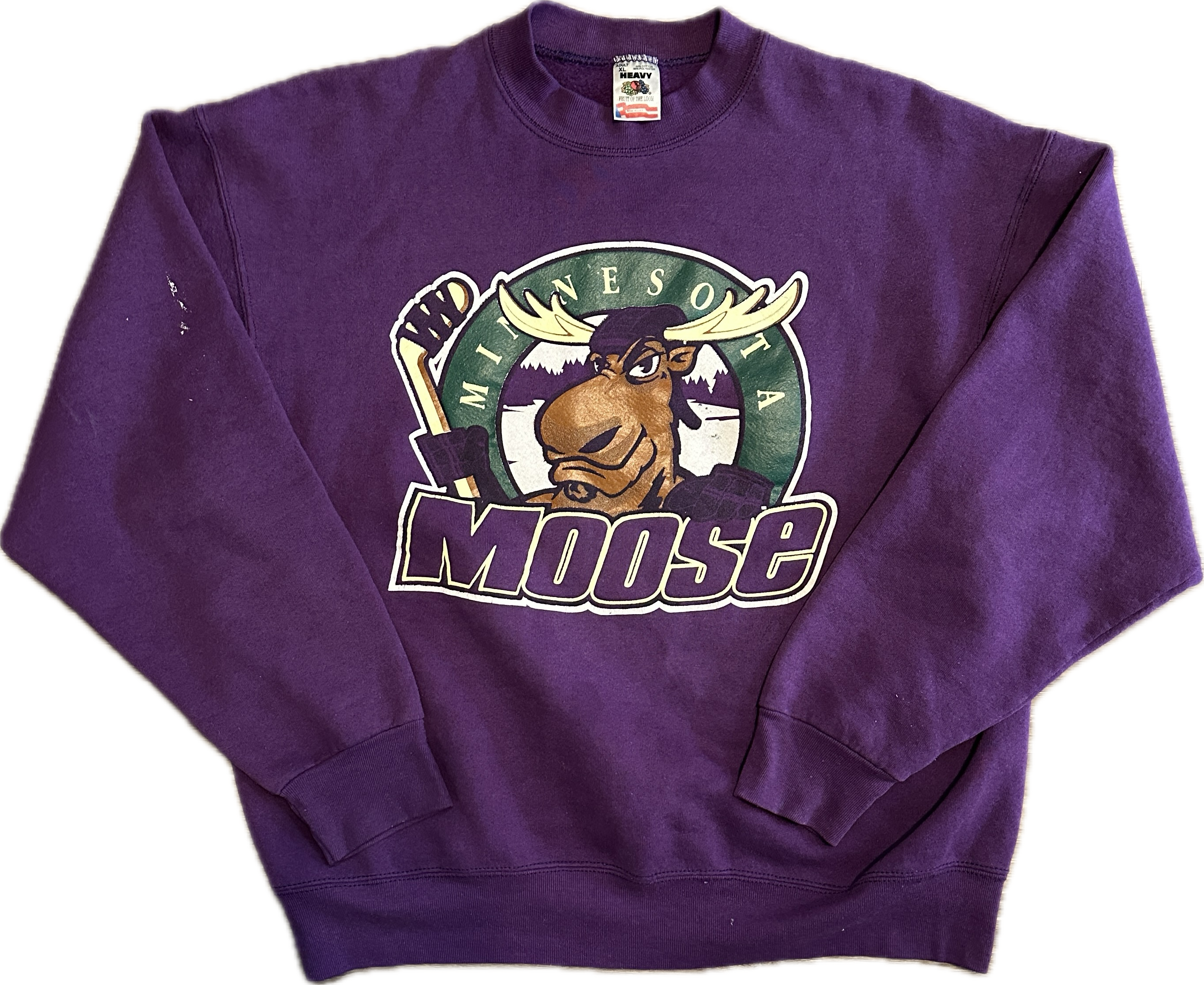 Vintage Minnesota Moose IHL Hockey Sweatshirt (XL)