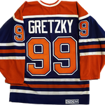 Vintage Edmonton Oilers Gretzky NHL Hockey Jersey (M)