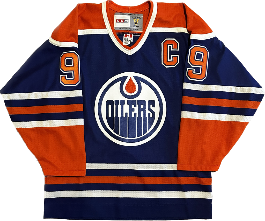 Vintage Edmonton Oilers Gretzky NHL Hockey Jersey (M)