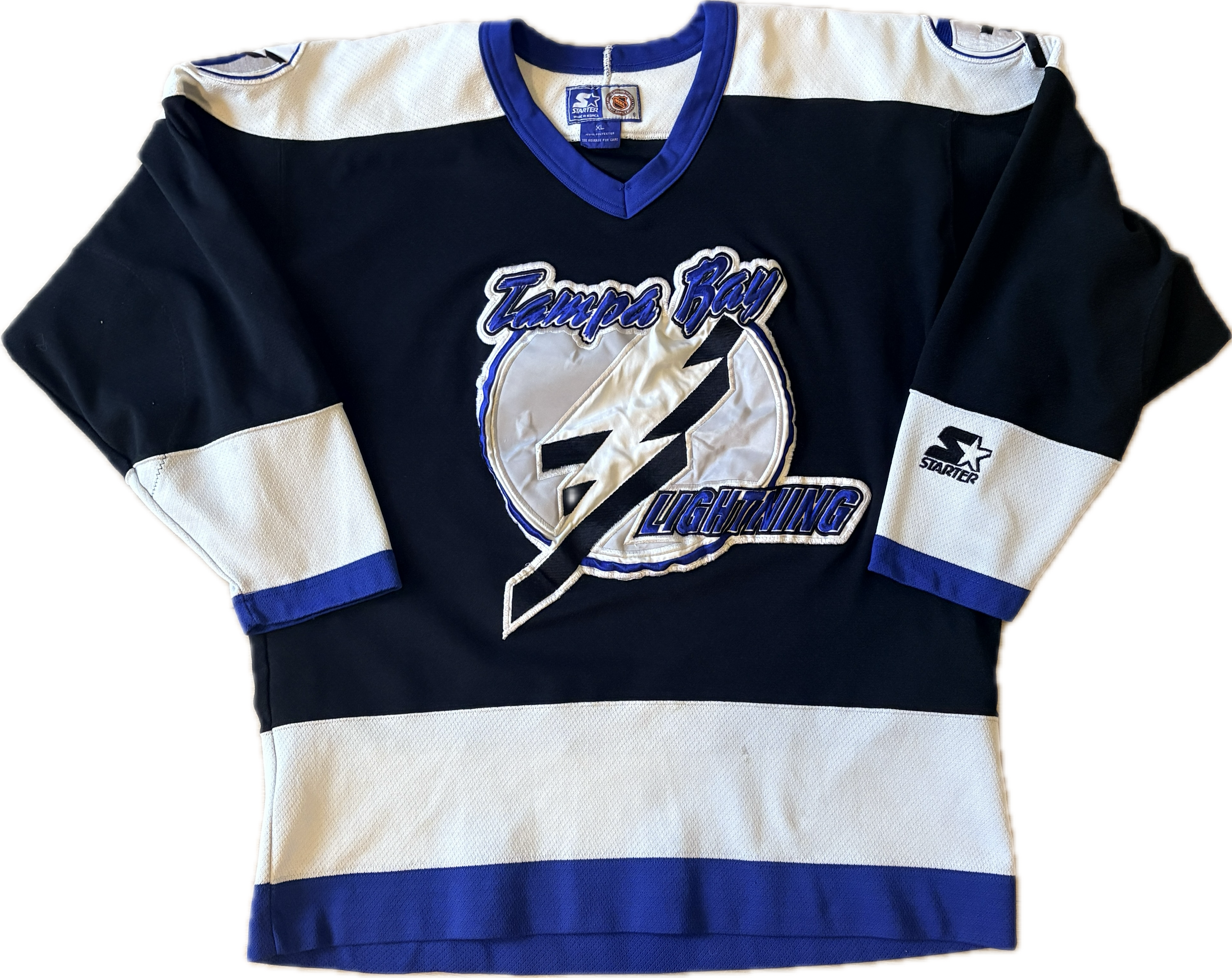 Vintage Tampa Bay Lightning NHL Hockey Jersey (XL)