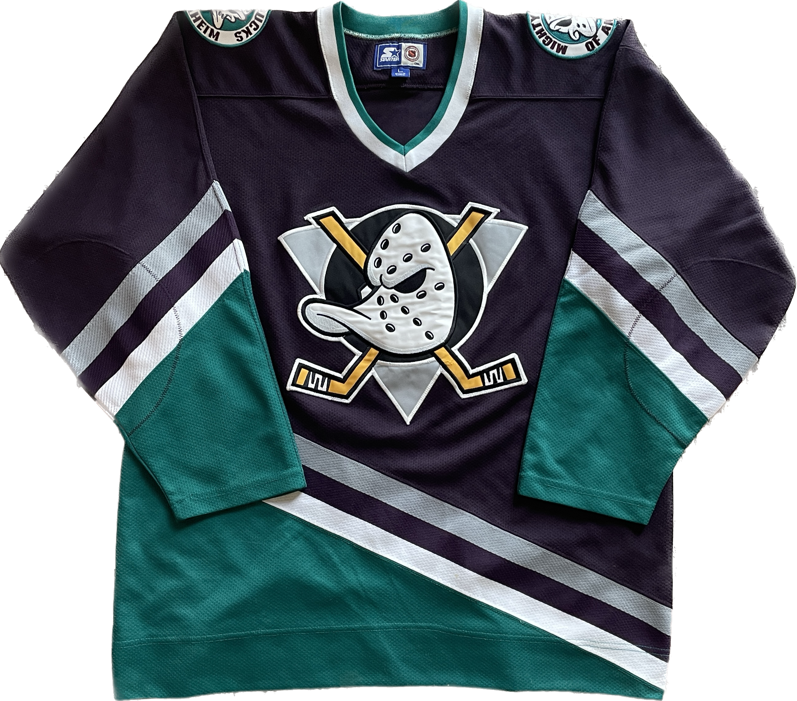 Vintage Anaheim Mighty Ducks NHL Hockey Jersey (L)