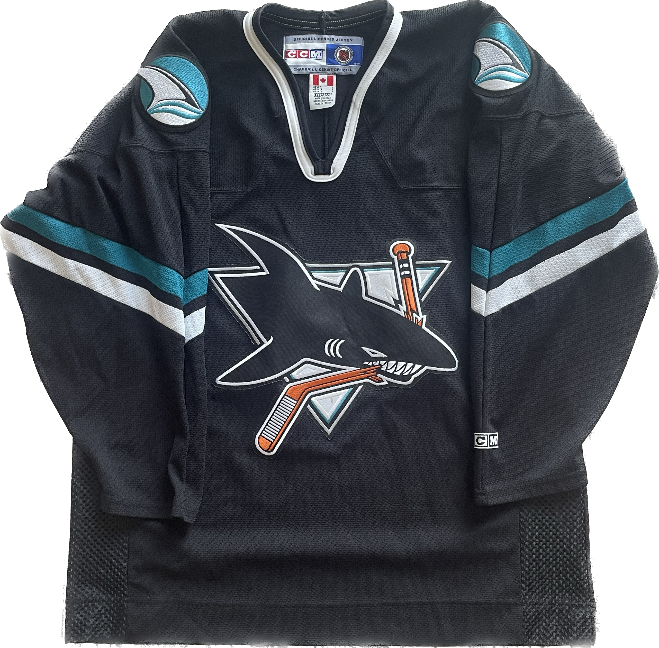 Vintage San Jose Sharks NHL Hockey Jersey (S) – Slapshot Vintage
