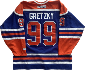 Vintage Edmonton Oilers NHL Hockey Jersey XL Slapshot Vintage