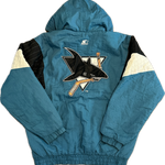 Vintage San Jose Sharks NHL Hockey Starter Jacket (L)