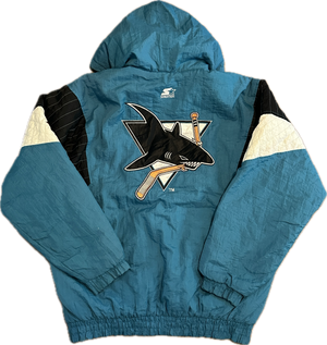 Vintage San Jose Sharks NHL Hockey Starter Jacket (L)