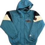 Vintage San Jose Sharks NHL Hockey Starter Jacket (L)