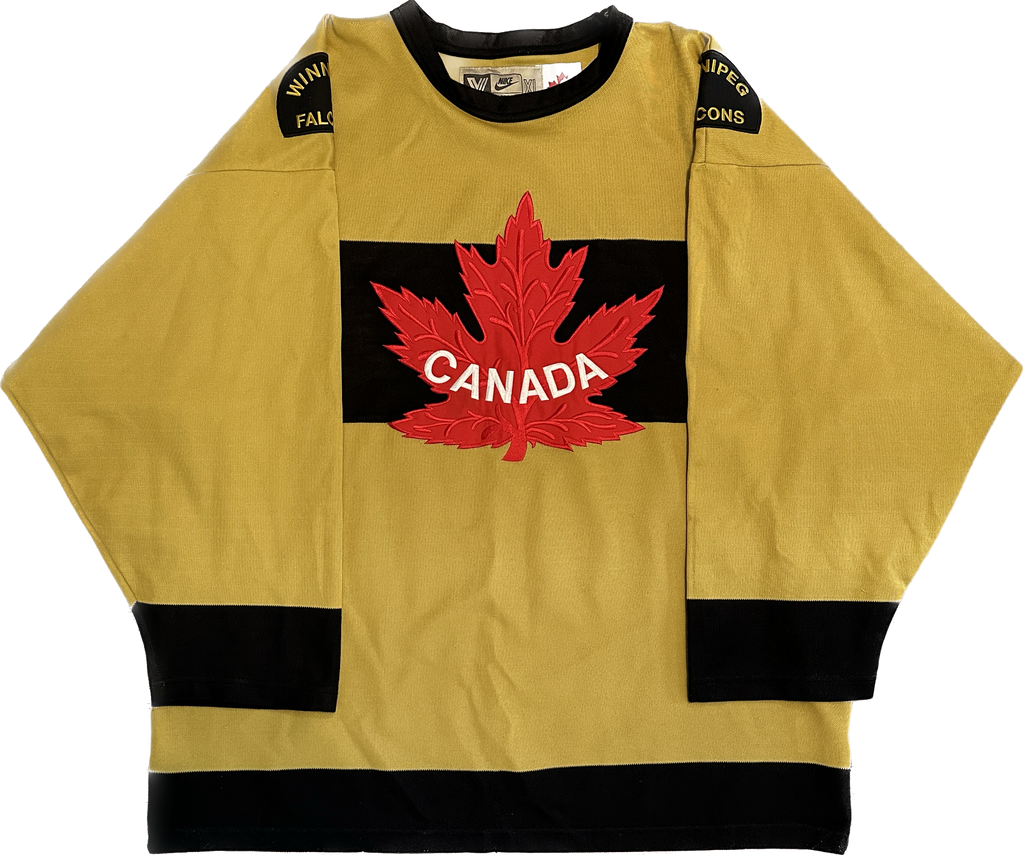 Vintage Canada Winnipeg Falcons IIHF Hockey Jersey (XL)