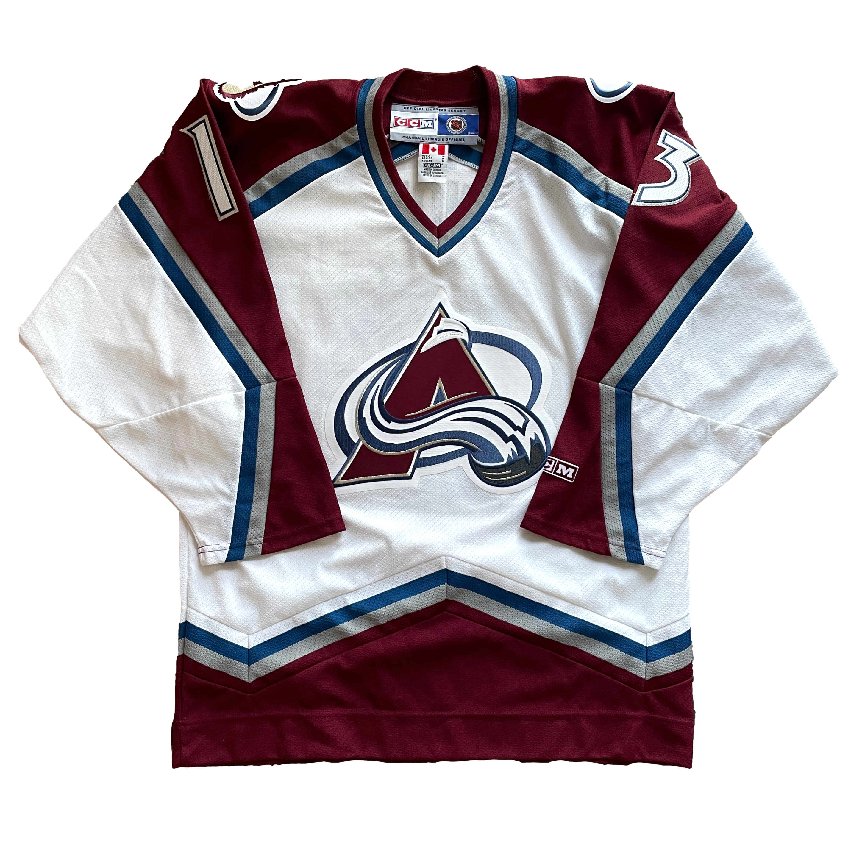 Vintage Colorado Avalanche NHL Hockey Jersey M Slapshot Vintage