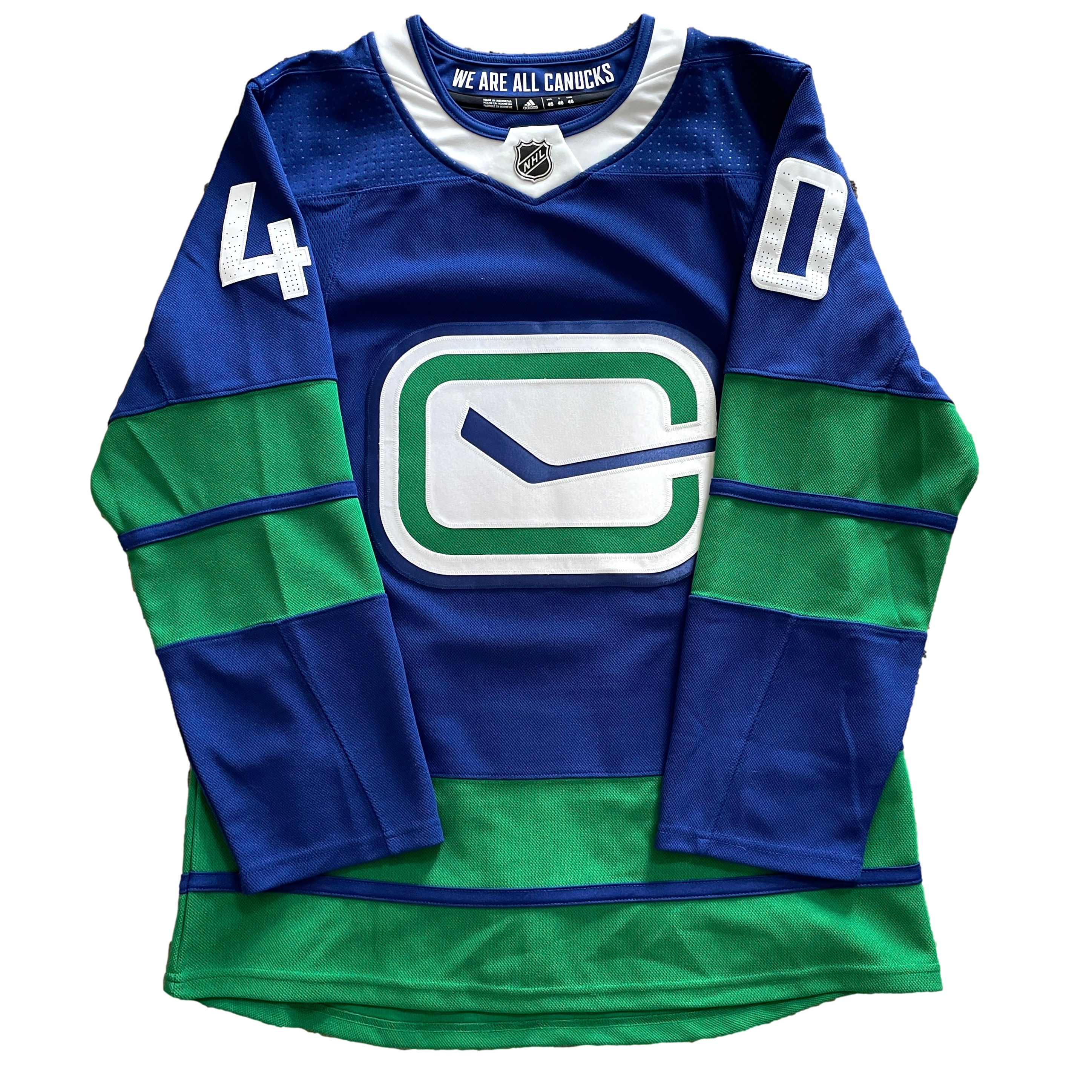 Vancouver Canucks NHL Hockey Jersey 46 Slapshot Vintage