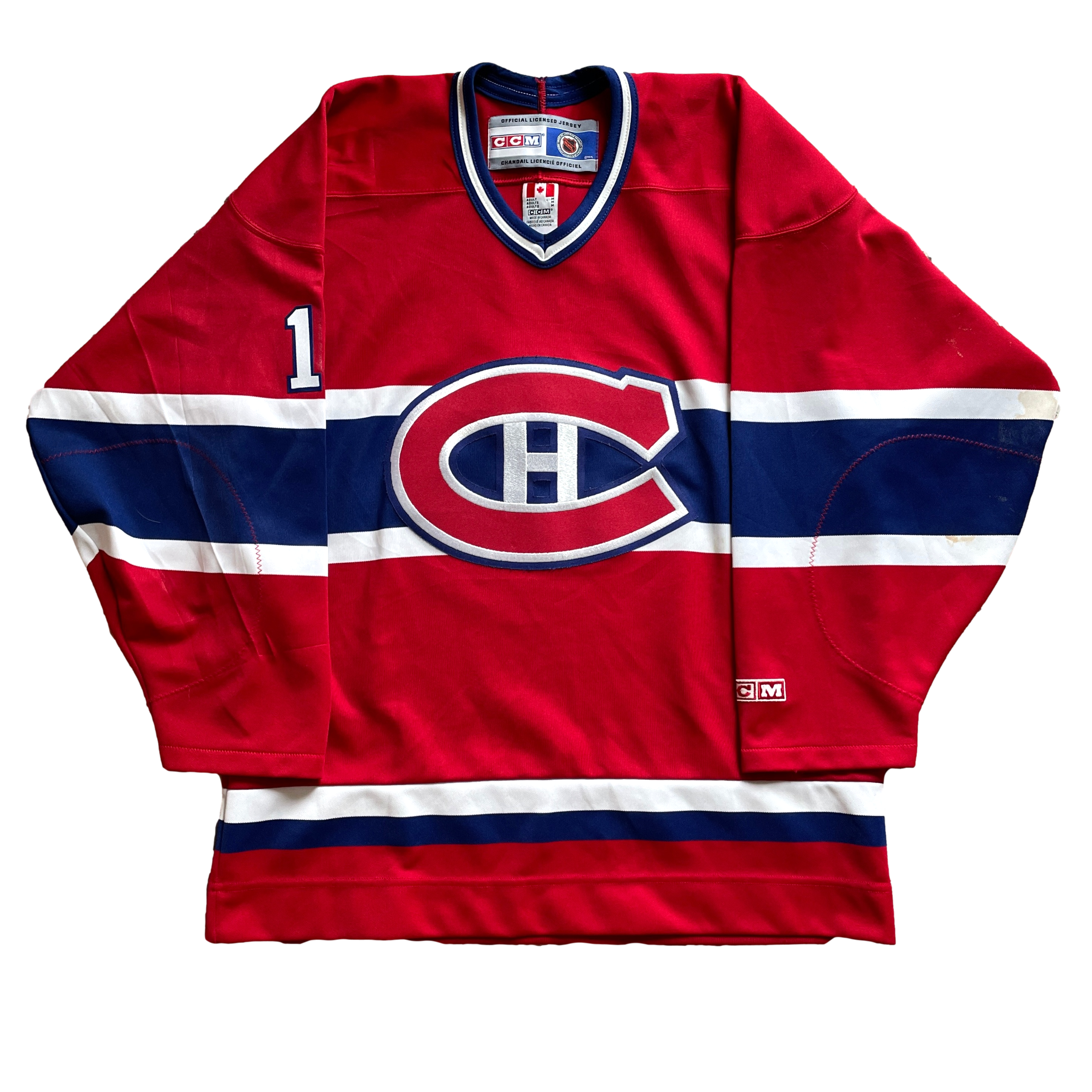 Vintage best sale canadiens jersey