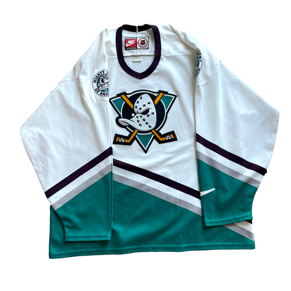 Vintage Anaheim Mighty Ducks NHL Hockey Jersey XXL Slapshot Vintage