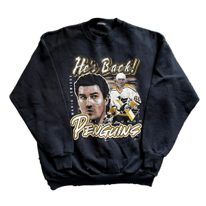 Vintage Mario Lemieux Pittsburgh Penguins NHL Sweatshirt (XL)