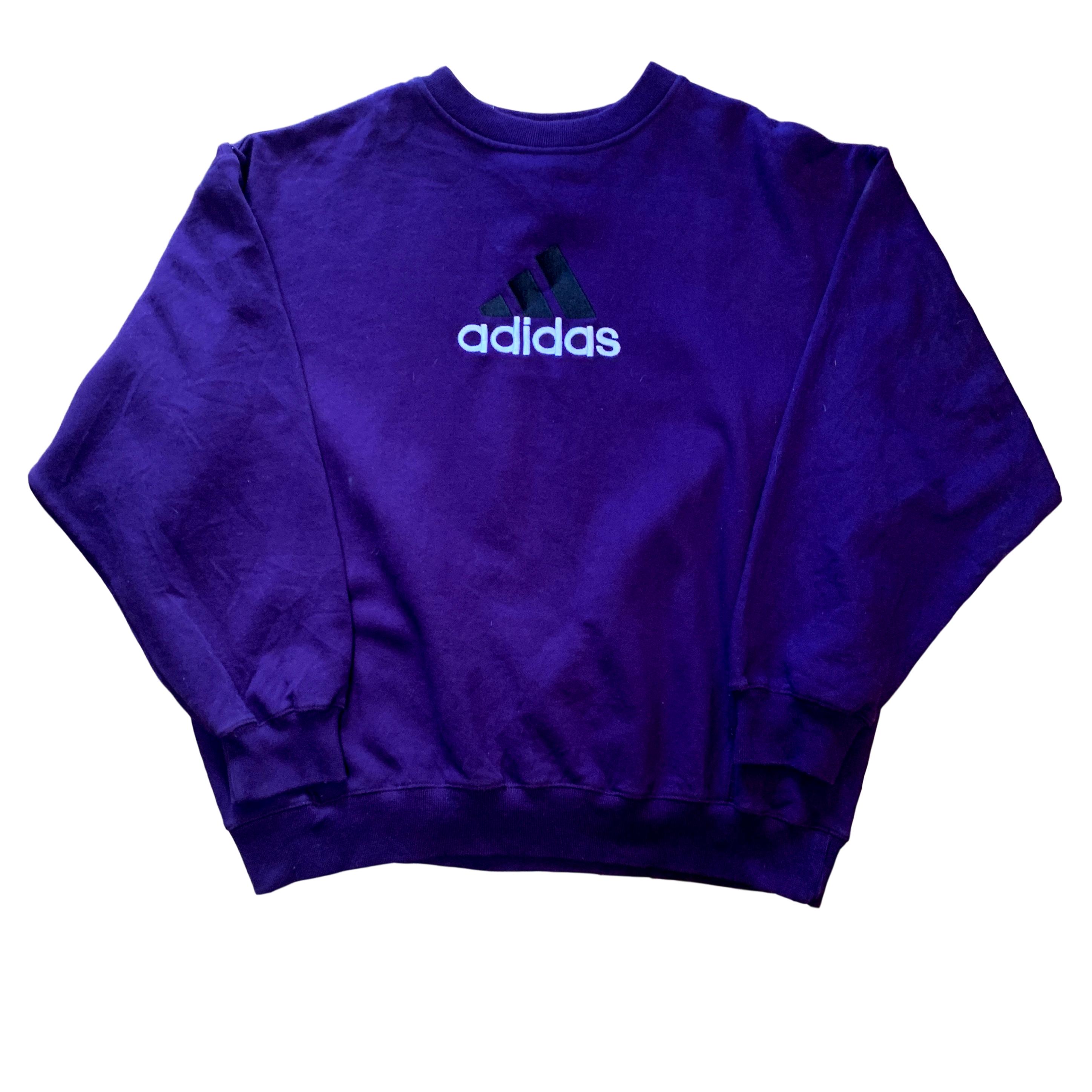 Vintage Adidas Purple Sweatshirt (L)