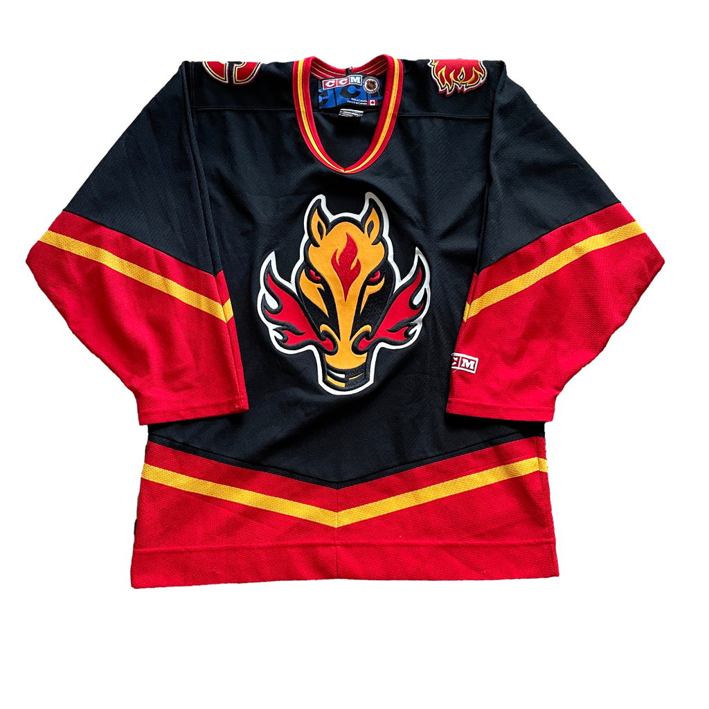 Vintage Calgary Flames NHL Hockey Jersey (M)