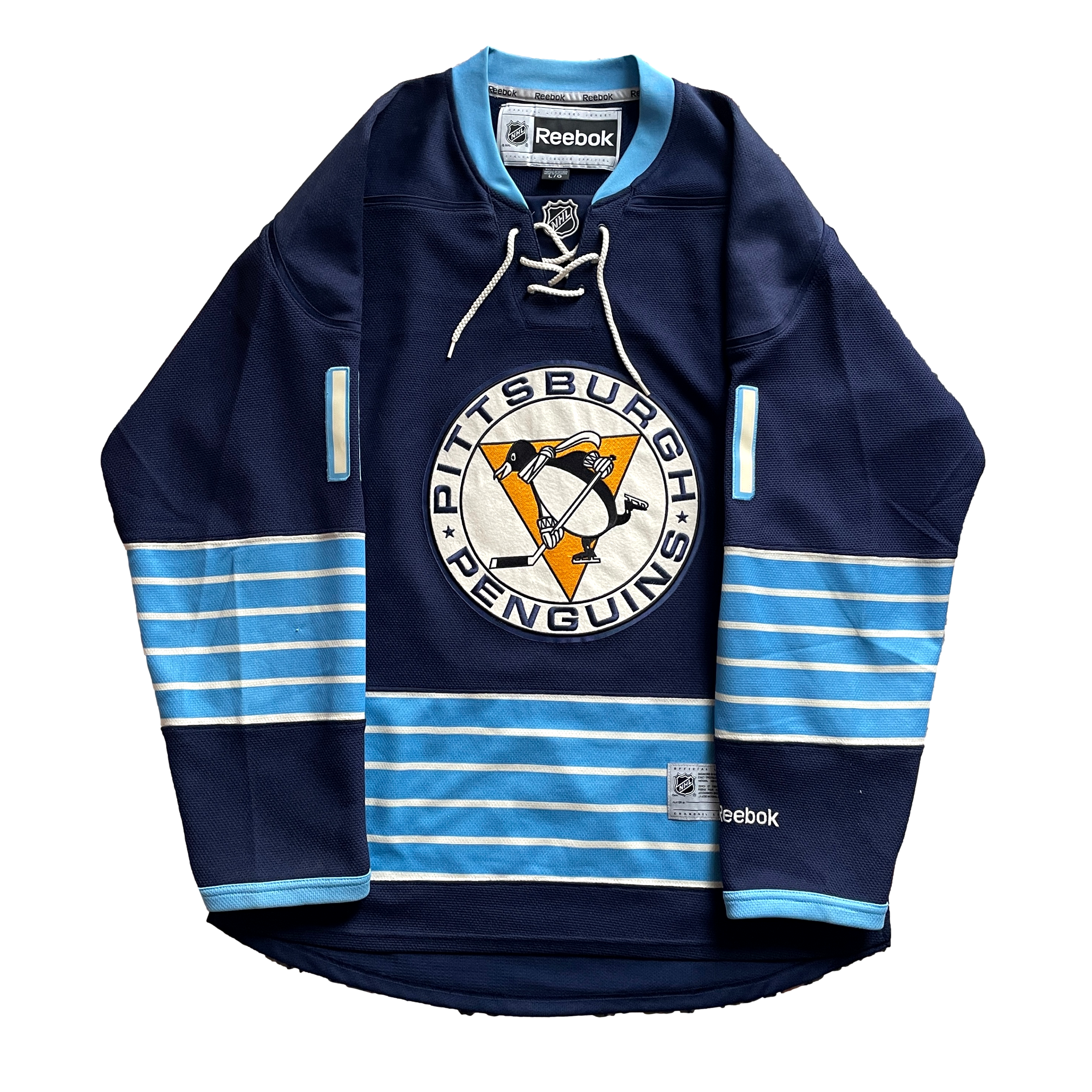 Reebok penguins best sale hockey shirt