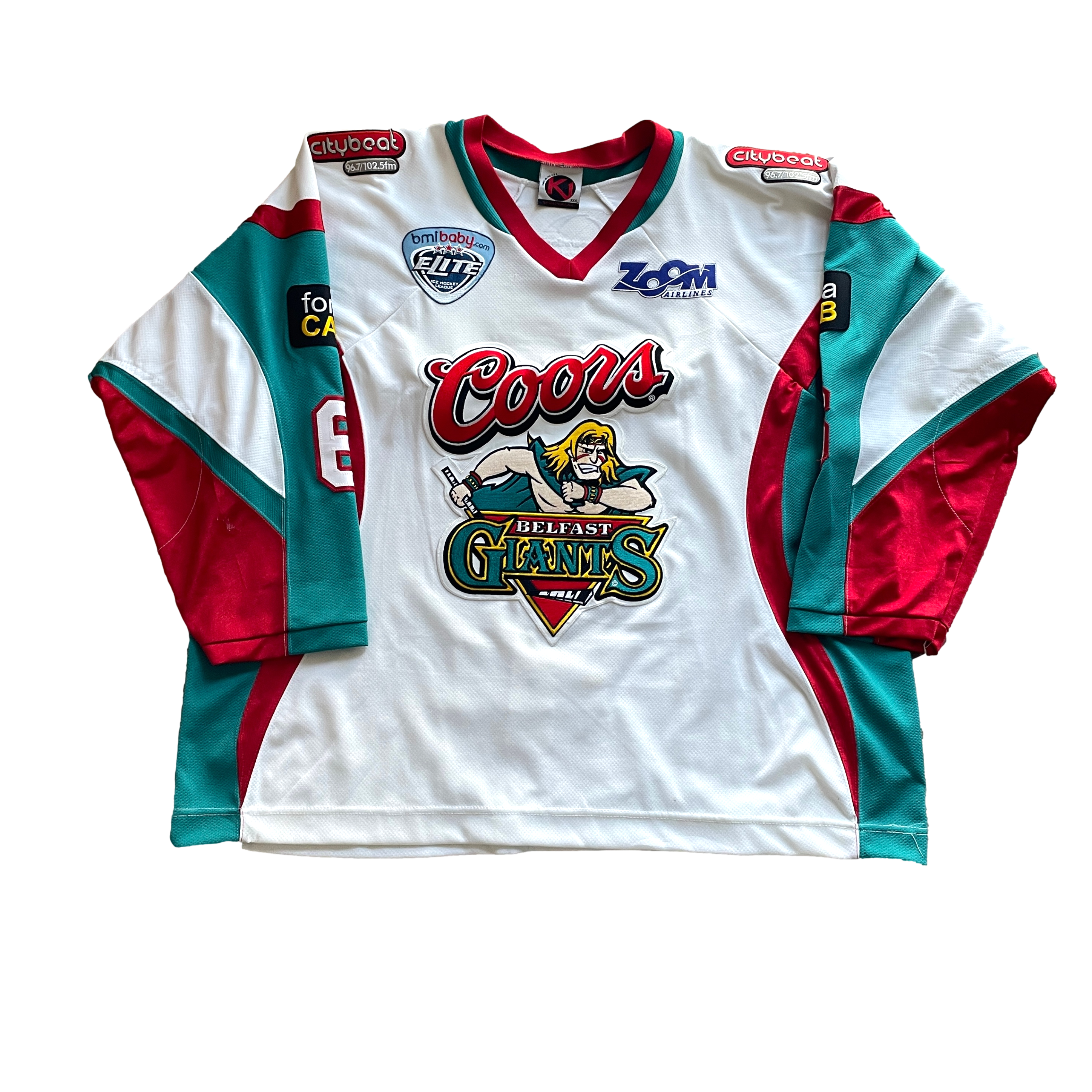 Belfast Giants EIHL Hockey Jersey 3XL Slapshot Vintage