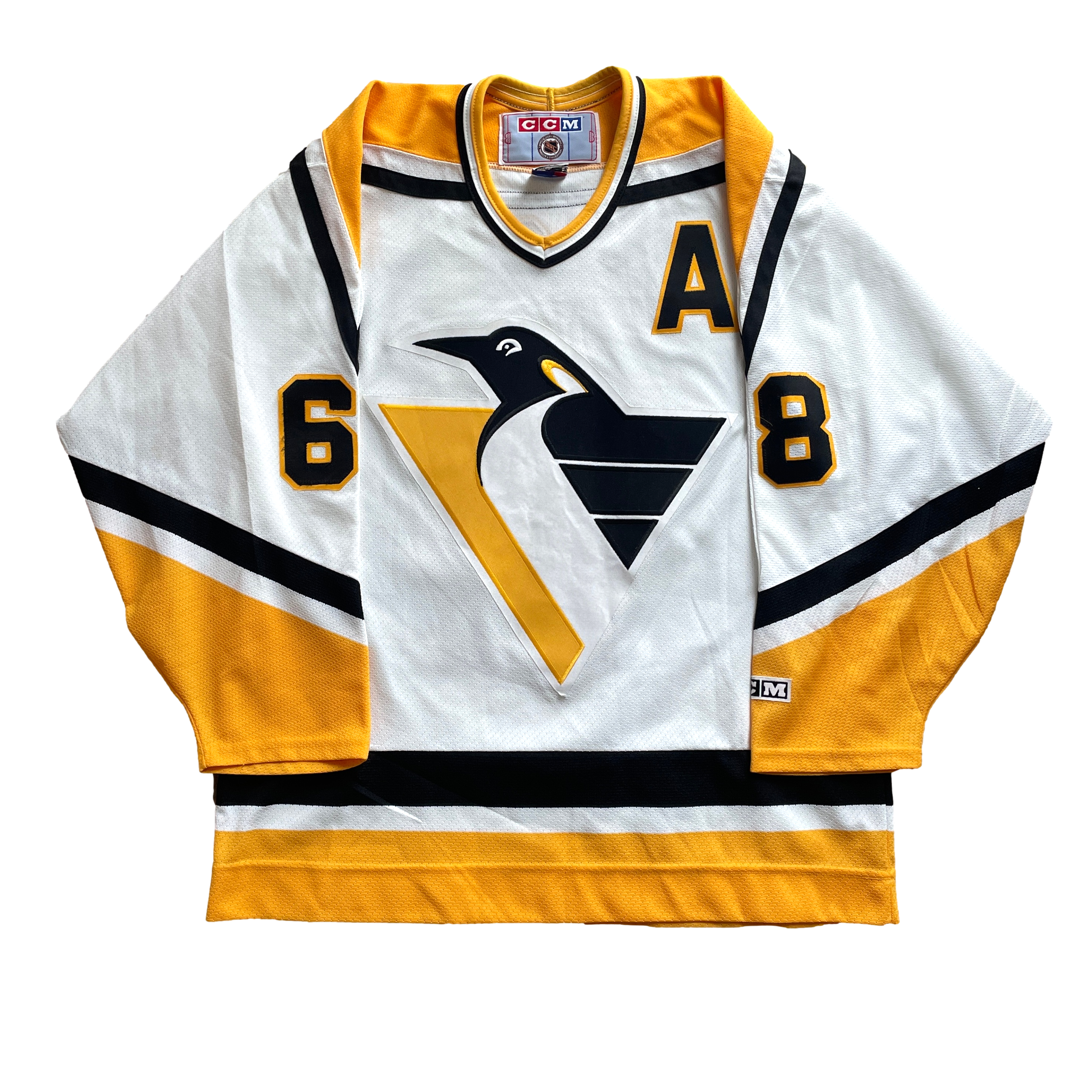 Vintage Pittsburgh Penguins NHL Hockey Jersey L Slapshot Vintage