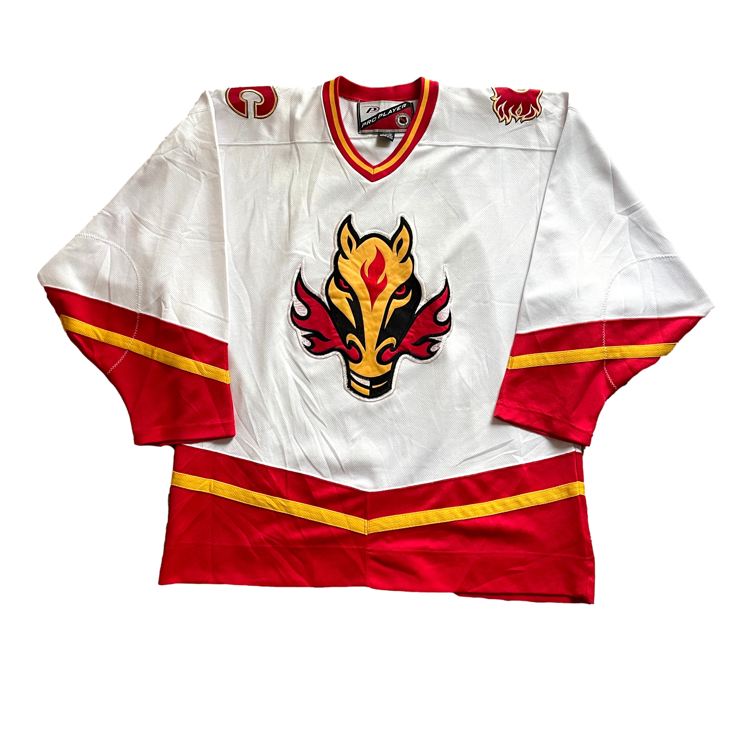 Vintage Calgary Flames NHL Hockey Jersey (L)