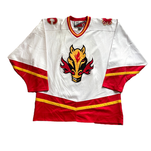 Vintage Calgary Flames NHL Hockey Jersey (L)